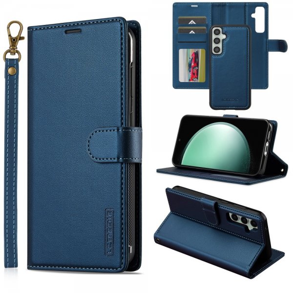 Lc.Imeeke Samsung Galaxy S24 FE Etui med Aftageligt Cover L2 Series MagSafe Blå