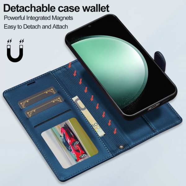 Lc.Imeeke Samsung Galaxy S24 FE Etui med Aftageligt Cover L2 Series MagSafe Blå