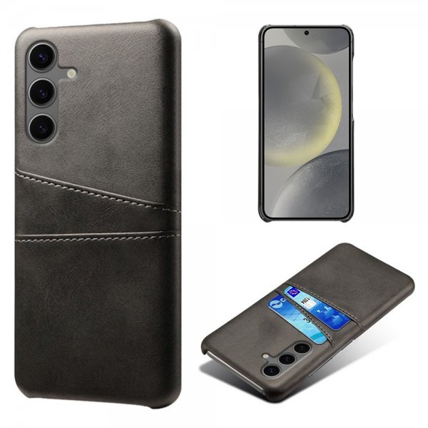 Samsung Galaxy S24 FE Etui med to Kortlommer Sort