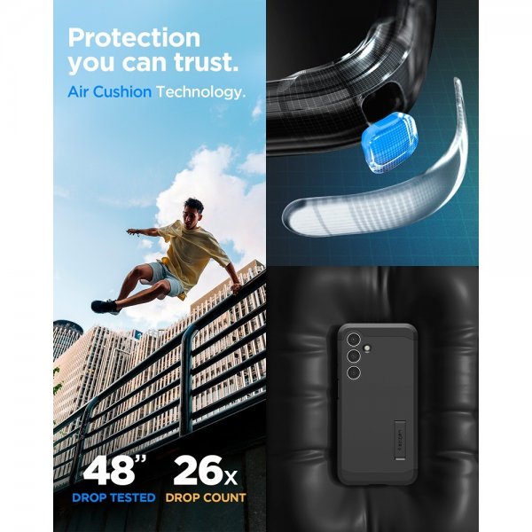 Spigen Samsung Galaxy S24 FE Cover Tough Armor MagFit Sort