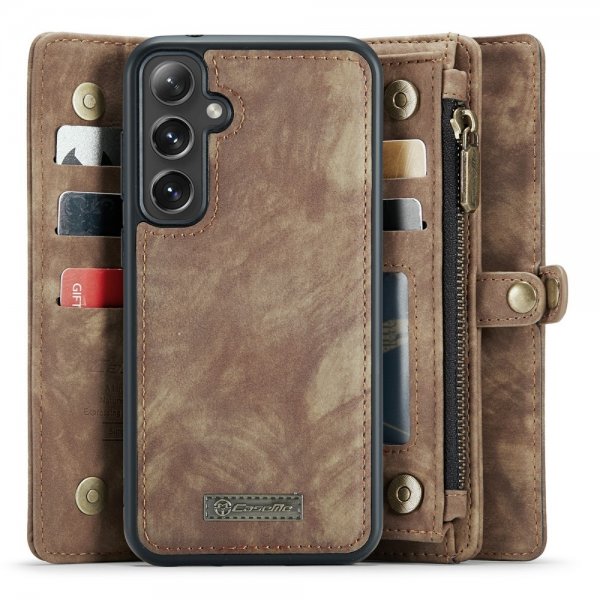 CaseMe Samsung Galaxy S24 Cover 008 Series Aftageligt Cover Brun