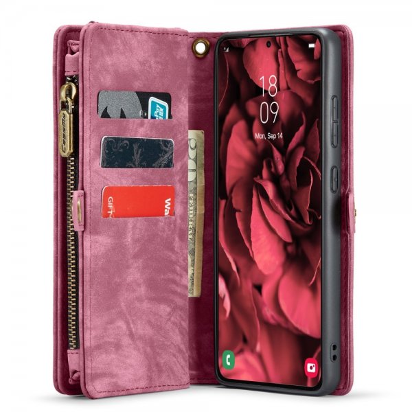 CaseMe Samsung Galaxy S24 Etui 008 Series Aftageligt Cover Rød