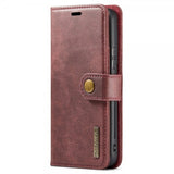 Dg.Ming Samsung Galaxy S24 Etui med Aftageligt Cover Rød