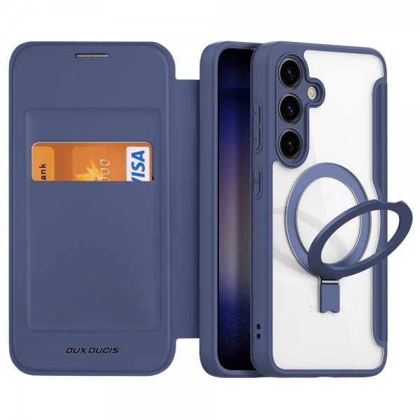 Dux Ducis Samsung Galaxy S24 Cover Skin X Pro Series Kickstand MagSafe Blå
