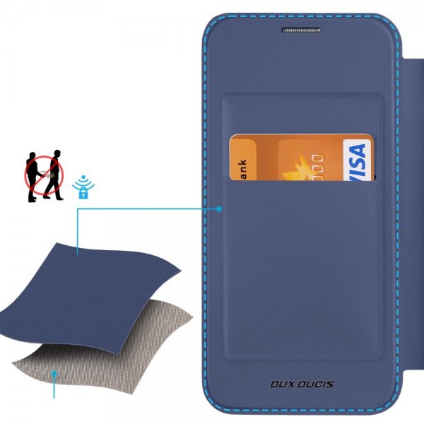 Dux Ducis Samsung Galaxy S24 Cover Skin X Pro Series Kickstand MagSafe Blå