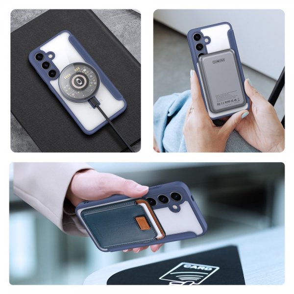 Dux Ducis Samsung Galaxy S24 Cover Skin X Pro Series Kickstand MagSafe Blå