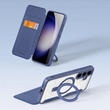 Dux Ducis Samsung Galaxy S24 Cover Skin X Pro Series Kickstand MagSafe Blå