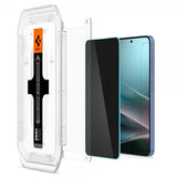 Spigen Samsung Galaxy S24/Galaxy S25 Skærmbeskyttelse GLAS.tR EZ Fit Privacy 2-pak