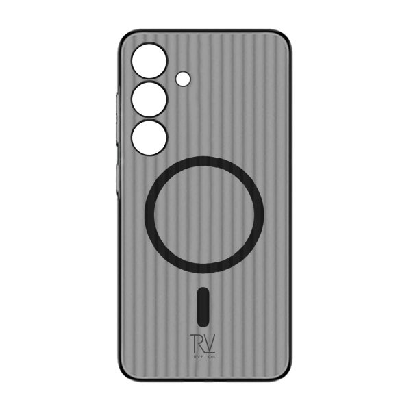 Rvelon Samsung Galaxy S24 Cover Korrugeret MagSafe Sort