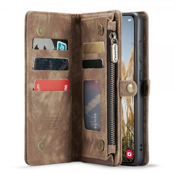 CaseMe Samsung Galaxy S24 Plus Etui 008 Series Aftageligt Cover Brun