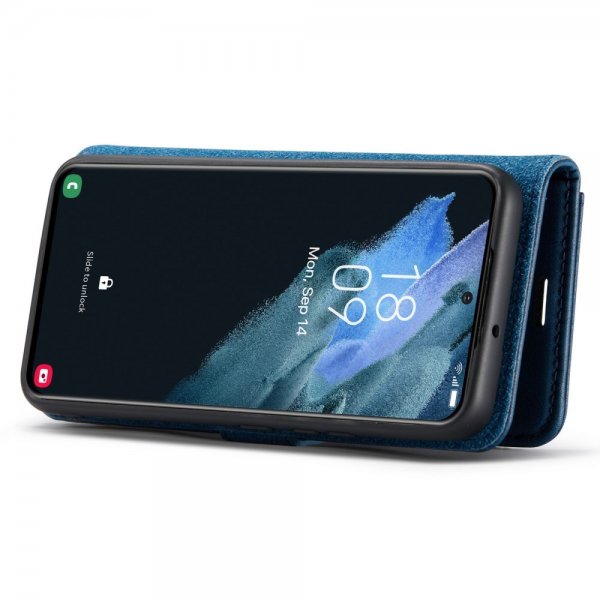 Dg.Ming Samsung Galaxy S24 Plus Etui med Aftageligt Cover Blå
