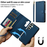 Lc.Imeeke Samsung Galaxy S24 Plus Cover med Aftageligt Cover L2 Series MagSafe Blå