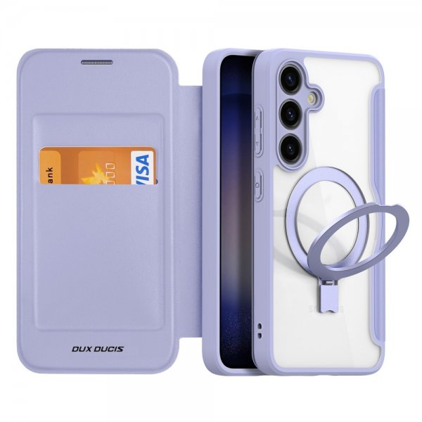 Dux Ducis Samsung Galaxy S24 Plus Cover Skin X Pro Series Kickstand MagSafe Lilla
