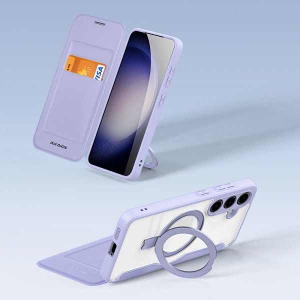 Dux Ducis Samsung Galaxy S24 Plus Cover Skin X Pro Series Kickstand MagSafe Lilla