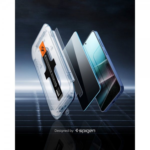 Spigen Samsung Galaxy S24 Plus/Galaxy S25 Plus Skærmbeskyttelse GLAS.tR EZ Fit Privacy 2-pak