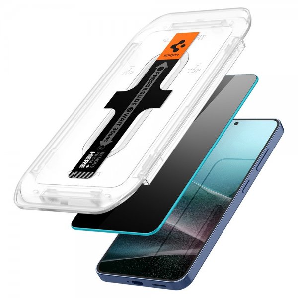 Spigen Samsung Galaxy S24 Plus/Galaxy S25 Plus Skærmbeskyttelse GLAS.tR EZ Fit Privacy 2-pak