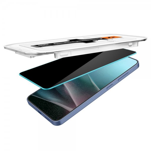 Spigen Samsung Galaxy S24 Plus/Galaxy S25 Plus Skærmbeskyttelse GLAS.tR EZ Fit Privacy 2-pak