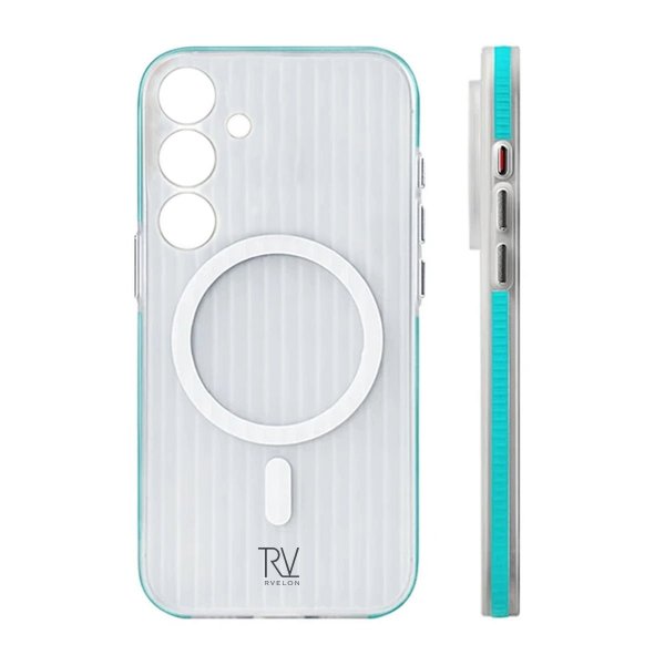 Rvelon Samsung Galaxy S24 Plus Cover Riflet MagSafe Blå
