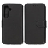Rvelon Samsung Galaxy S24 Plus Cover Ægte Læder Kortlomme Sort