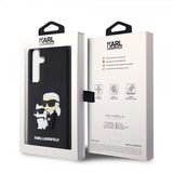 Karl Lagerfeld Samsung Galaxy S24 Plus Cover 3D Rubber Karl & Choupette Sort