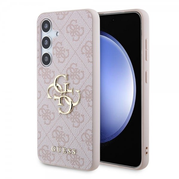 Guess Samsung Galaxy S24 Plus Cover 4G Metal Logo Rosa