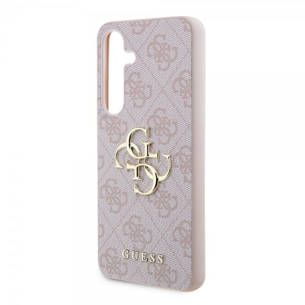 Guess Samsung Galaxy S24 Plus Cover 4G Metal Logo Rosa