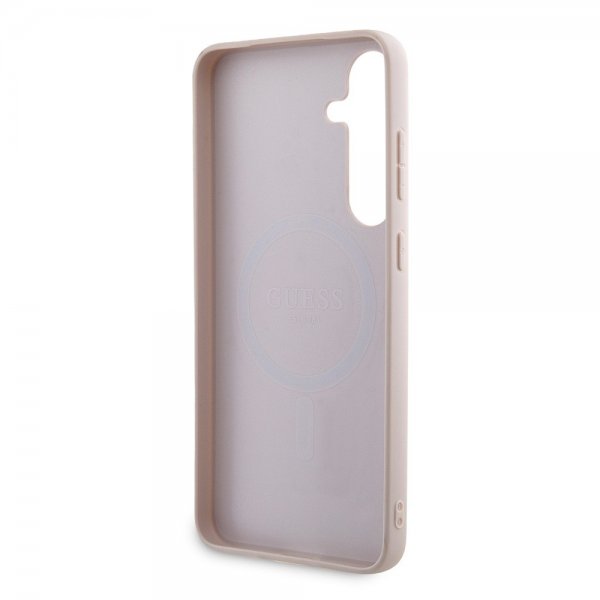 Guess Samsung Galaxy S24 Plus Cover 4G Metal Logo Rosa