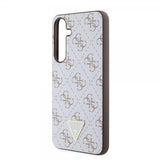 Guess Samsung Galaxy S24 Plus Cover 4G Print Grained Hvid