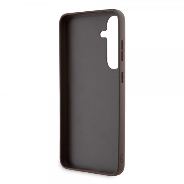 Guess Samsung Galaxy S24 Plus Cover 4G Print Grained Hvid