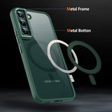 Samsung Galaxy S24 Plus Cover Farvet Kant MagSafe Grøn