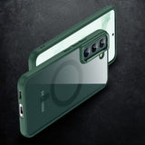 Samsung Galaxy S24 Plus Cover Farvet Kant MagSafe Grøn