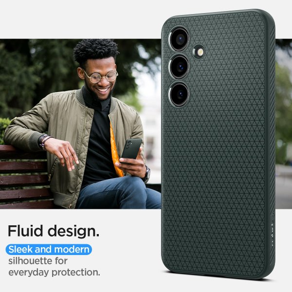 Spigen Samsung Galaxy S24 Plus Cover Liquid Air Abyss Green