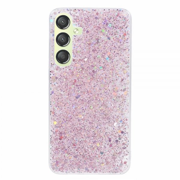 Nordic Covers Samsung Galaxy S24 Plus Cover Sparkle Series Blossom Pink