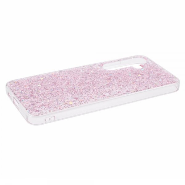 Nordic Covers Samsung Galaxy S24 Plus Cover Sparkle Series Blossom Pink