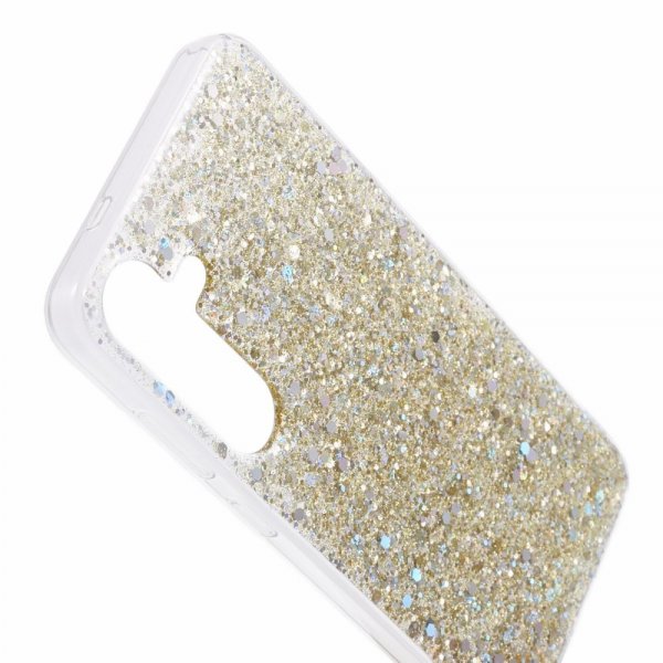 Nordic Covers Samsung Galaxy S24 Plus Cover Sparkle Series Citrine Gold