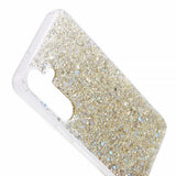 Nordic Covers Samsung Galaxy S24 Plus Cover Sparkle Series Citrine Gold