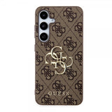 Guess Samsung Galaxy S24 Cover 4G Metal Logo Brun