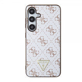 Guess Samsung Galaxy S24 Cover 4G Print Grained Hvid