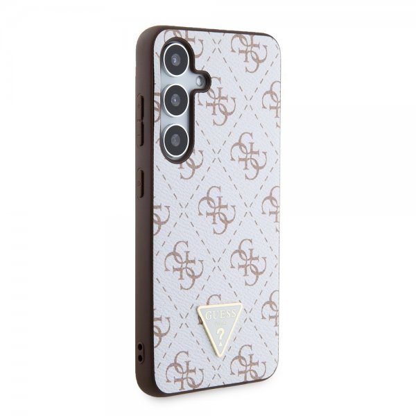 Guess Samsung Galaxy S24 Cover 4G Print Grained Hvid