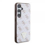 Guess Samsung Galaxy S24 Cover 4G Print Grained Hvid