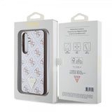 Guess Samsung Galaxy S24 Cover 4G Print Grained Hvid