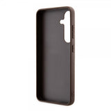 Guess Samsung Galaxy S24 Cover Bottom Stripe Metal Logo Brun