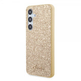 Guess Samsung Galaxy S24 Cover Fixed Glitter Guld