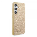 Guess Samsung Galaxy S24 Cover Fixed Glitter Guld