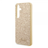 Guess Samsung Galaxy S24 Cover Fixed Glitter Guld