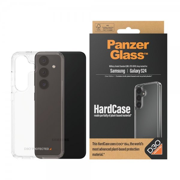 PanzerGlass Samsung Galaxy S24 Cover HardCase D3O Transparent