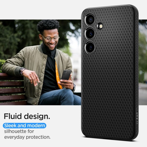 Spigen Samsung Galaxy S24 Cover Liquid Air Mat Sort
