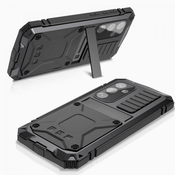 R-JUST Samsung Galaxy S24 Cover Metal Stødsikkert Sort
