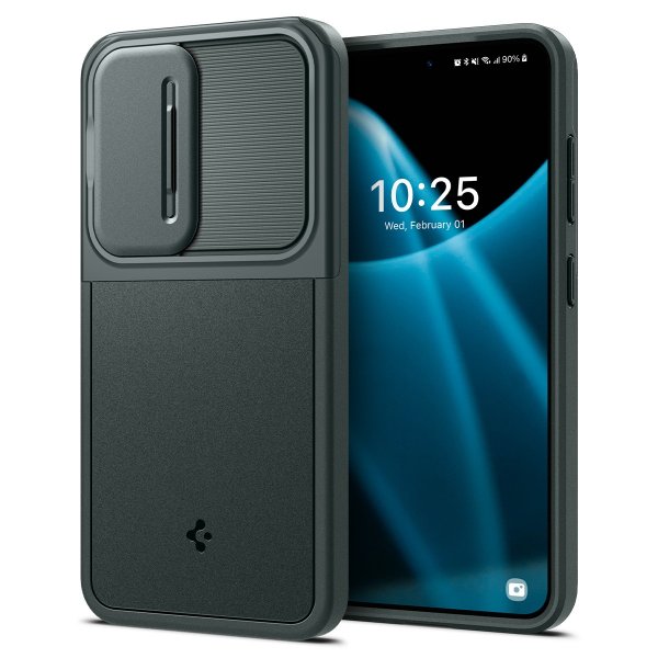 Spigen Samsung Galaxy S24 Cover Optik Armor Abyss Green