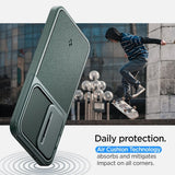 Spigen Samsung Galaxy S24 Cover Optik Armor Abyss Green